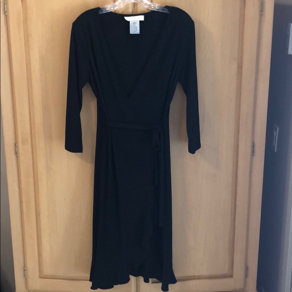 Nine West wrap dress LBD